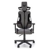 Scaun gaming Halmar Nitro 2, inaltime reglabila 130-137cm, cotiere reglabile, textil, gri/negru