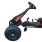 Kart cu pedale pentru copii, greutate maxima 25 kg, 5 km/h, 97 x 61.5 cm, negru/rosu