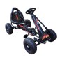 Kart cu pedale pentru copii, greutate maxima 25 kg, 5 km/h, 97 x 61.5 cm, negru/rosu