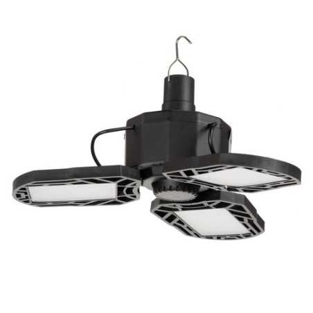 Lampa solara LED pentru camping, 6000K, 200W, 3000 lm, 4 moduri iluminare, IPX4, carlig agatare, telecomanda