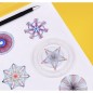 Set desen, spirale pentru desen geometric, 22 sabloane, 3 pixuri cu pasla