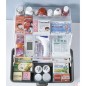 Organizator pentru medicamente, 2 nivele, capac transparent, maner transport, 32x22.5x19 cm