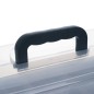 Organizator pentru medicamente, 2 nivele, capac transparent, maner transport, 32x22.5x19 cm