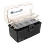 Organizator pentru medicamente, 2 nivele, capac transparent, maner transport, 32x22.5x19 cm