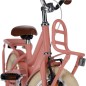 Bicicleta copii, 12 inch, cadru otel, jante aluminiu, frane coaster si V-brake, roti ajutatoare, suport frontal, Bella roz