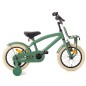 Bicicleta copii, 12 inch, roti ajutatoare detasabile, frane V-Brake, scaun si ghidon reglabile, verde