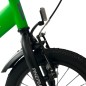 Bicicleta cu roti ajutatoare, 16 inch, V-Brake, scaun ajustabil, cadru otel, jante aluminiu, aparatoare lant/noroi, verde