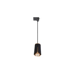 Lampa LED GU10, putere 35W, IP20, montare pe sina monofazata, negru mat si auriu