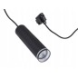 Lampa suspendata sina monofazata, LED GU10 35W, corp aluminiu si acril negru mat, cablu 1 m