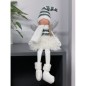 Figurina decorativa pentru Craciun, model zana, aripi cu sclipici, inaltime 55 cm