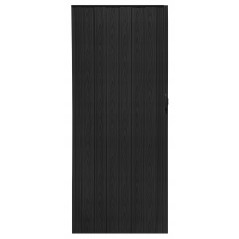 Usa de interior plianta tip acordeon, 203x80cm, negru, 0,7mm