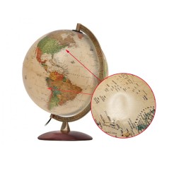 Glob pamantesc iluminat Antiquus,  cartografie politica, 30 cm, RESIGILAT