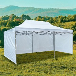 Cort de gradina quick tent, pliabil, 6x3x3 m, 3 pereti, inaltime reglabila, montare rapida, RESIGILAT