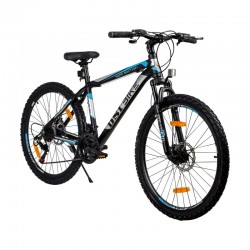 Bicicleta Mountain Bike, roti 26 inch, cadru aluminiu,21 viteze Shimano, frane pe disc, albastru, RESIGILAT