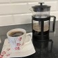 Presa franceza pentru cafea si ceai, capacitate 1 litru, pentru 3-6 persoane, infuzor sticla, sita si piston otel inoxidabil