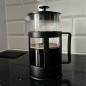 Presa franceza pentru cafea si ceai, capacitate 1 litru, pentru 3-6 persoane, infuzor sticla, sita si piston otel inoxidabil