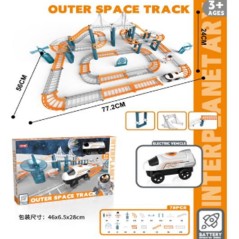 Set de constructie, traseu spatial cu astronaut si camion, 48 piese, 3 ani+