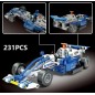 Set constructie masina de curse, 2 in 1 Formula Racing, 231 piese, 6 ani+