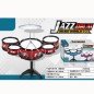 Set de 3 tobe Jazz pentru copii, 2 bete, include Chimbal, diverse culori