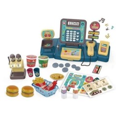 Casa de marcat cu sunete, functie calculator, scanner, produse alimentare, cos cumparaturi, bani, 3 ani+