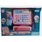 Casa de marcat cu sunete, functie calculator, cos supermarket, alimente, set 18 piese