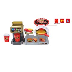 Set interactiv pizza house, cuptor, dozator suc, sunete si lumini