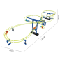 Circuit cu bile, set 216 piese, lungime 135 cm