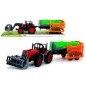 Tractor agricol cu cisterna, jucarie cu frictiune, lungime 50 cm, multicolor