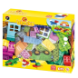 Set cuburi constructii, 72 piese, masina inclusa, multicolor