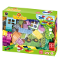 Set cuburi constructii, 72 piese, masina inclusa, multicolor