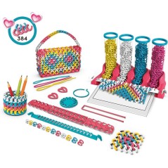 Set creativ 4 culori, confectionare bijuterii, 384 piese