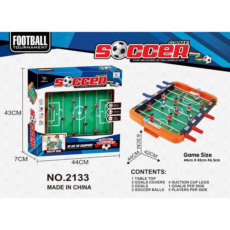 Masa fotbal, accesorii incluse, plastic, 44x42x6.5 cm