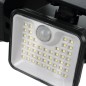 Lampa solara de exterior, 180 LED-uri, senzor de miscare 8-10 m, 1800 mAh, IP65, 3 segmente, 550 lm, 6000-7000K, 8W