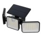 Lampa solara de exterior, 180 LED-uri, senzor de miscare 8-10 m, 1800 mAh, IP65, 3 segmente, 550 lm, 6000-7000K, 8W