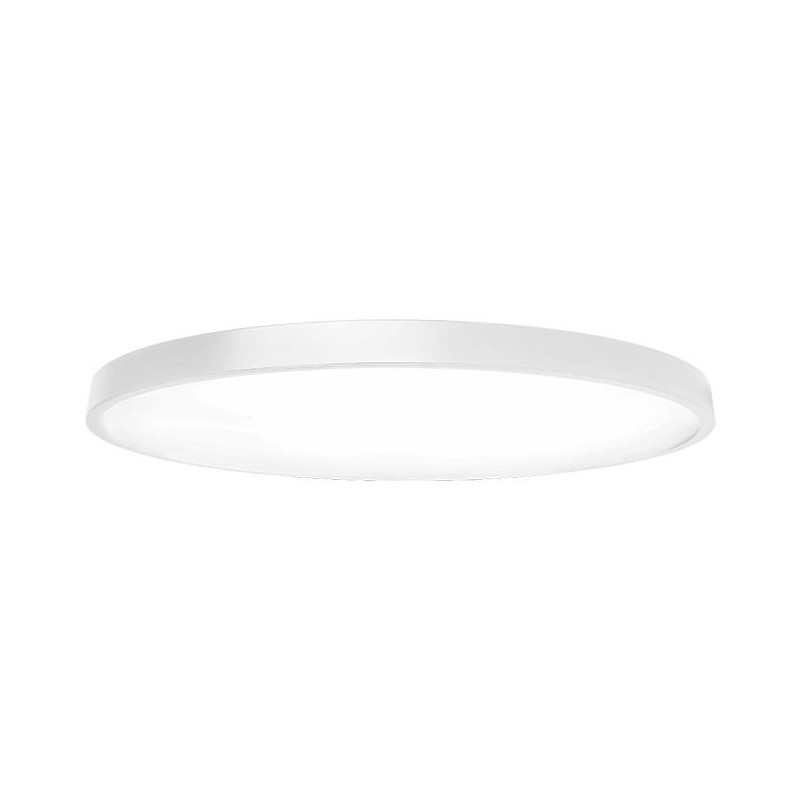 Plafoniera LED, diametru 78 cm, lumina reglabila 3000-6500K, 11.360 lm, control telecomanda si aplicatie, otel si PC, alb