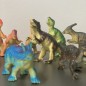 Set 12 figurine dinozauri, design realist, 8.5 x 12.5 cm, PVC, multicolor