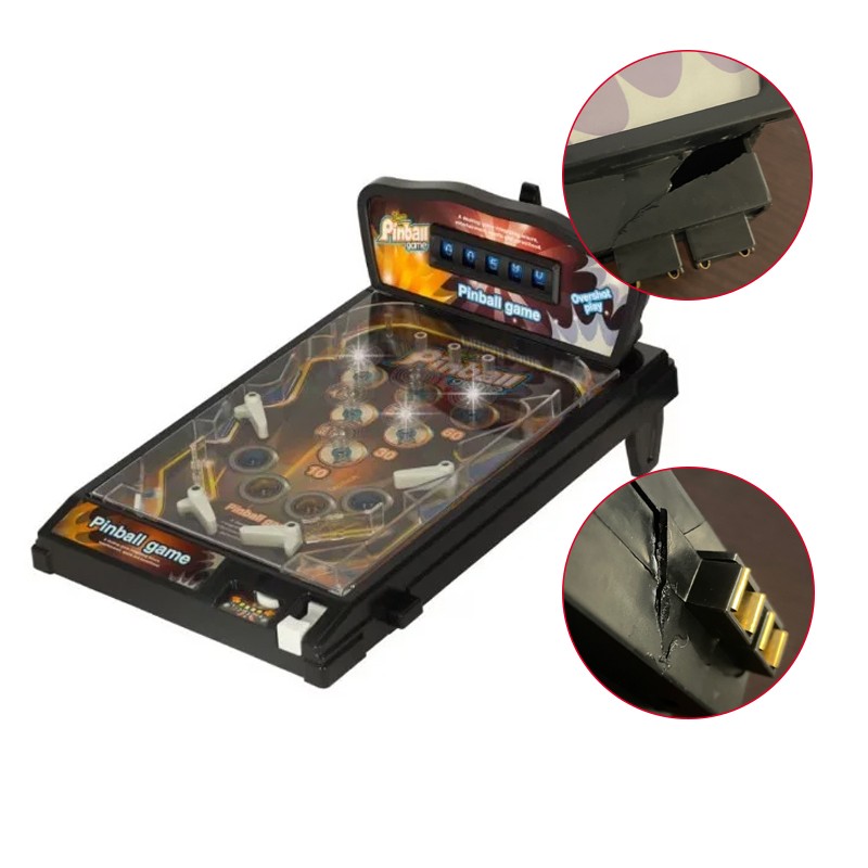 Joc interactiv Pinball, lumini, sunete, tabla 27x42x18 cm, alimentare baterii, RESIGILAT