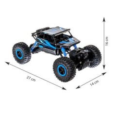 Masinuta cu telecomanda 4x4, off-road, viteza 8km/h, 2.4 GHz, 700mAh, negru si albastru