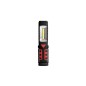 Lanterna portabila LED, 3W COB, acumulator 1200mAh, IPX2, carlig rotativ, magnet, ABS si cauciuc