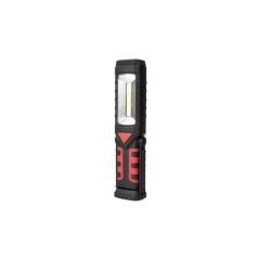 Lanterna portabila LED, 3W COB, acumulator 1200mAh, IPX2, carlig rotativ, magnet, ABS si cauciuc