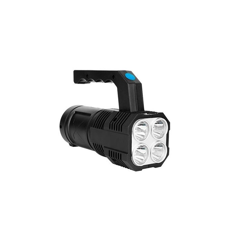 Lanterna LED cu maner si acumulator inclus, lumina alb-rece, COB 240 lm, autonomie 12 ore, 6x14x18.5 cm