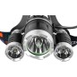 Lanterna frontala LED 5W T6 CREE, lumina alb rece, 450 lm, bretele reglabile, raza 10 m, aluminiu si ABS