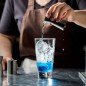 Set barman, 9 piese otel inoxidabil pentru preparare cocktail, suport bambus