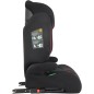 Scaun auto cu ISOFIX, tetiera reglabila, 100-150 cm, centura in 3 puncte, FWF, negru/rosu