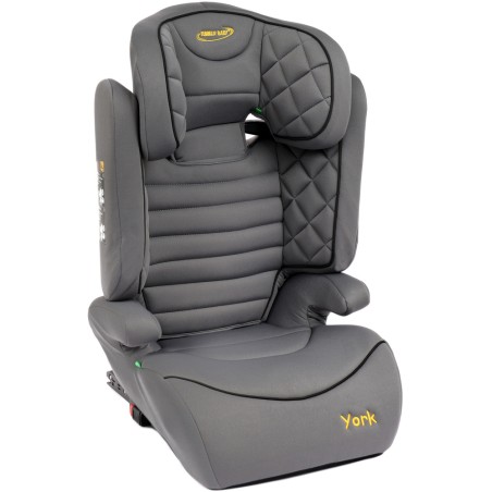 Scaun auto SUMMER BABY YORK, 100-150 cm, centura in 3 puncte, ISOFIX, FWF, gri