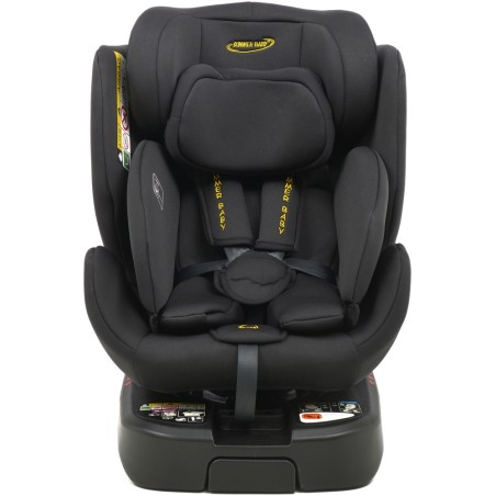 Scaun auto, I-Size, SPS, ISOFIX, rotativ 360 grade, reglabil, centuri de siguranta in 5 puncte, copii 40-150 cm, negru