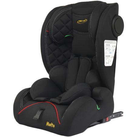 Scaun auto MOLTO, i-SIZE, 76-150 cm, sistem ISOFIX, tetiera reglabila, SPS, 9-36 kg, negru