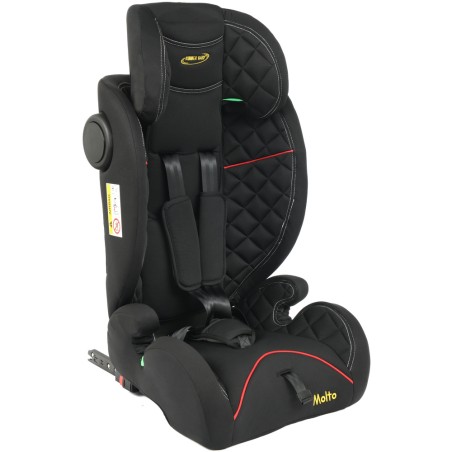 Scaun auto MOLTO, i-SIZE, 76-150 cm, sistem ISOFIX, tetiera reglabila, SPS, 9-36 kg, negru