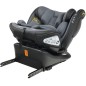 Scaun auto 76-150 cm, ISOFIX, R129, SPS, reglare tetiera/spatar, rotativ 360 grade, picior stabilizator, gri