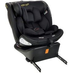 Scaun auto 0-36 kg, SPS, ISOFIX, centura de siguranta in 5 puncte, rotativ 360 grade, picior stabilizator, negru